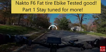 Nakto electric fat bike F6 fat tire bike Review Nakto F6 e bike looking good!