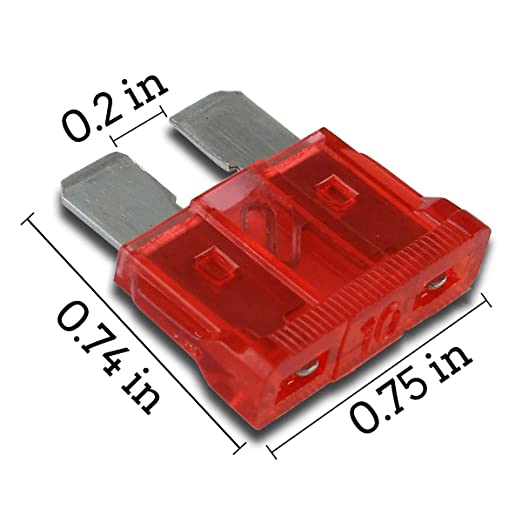 Blade fuse red D190001 D190003